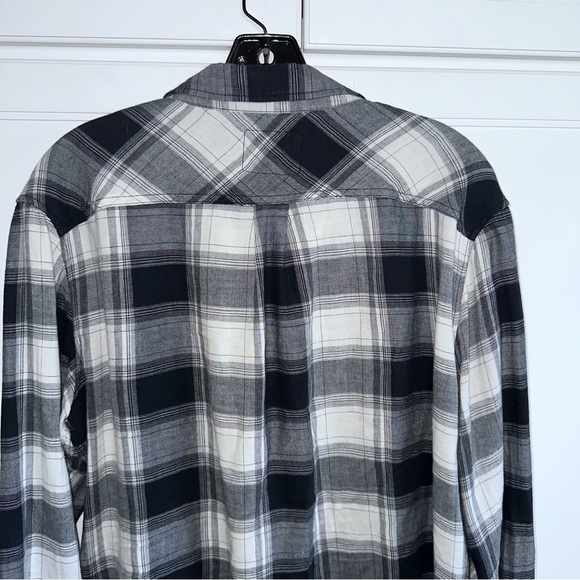 Rails Black Plaid Justin Pocket Shirt Large - Picture 5 of 12